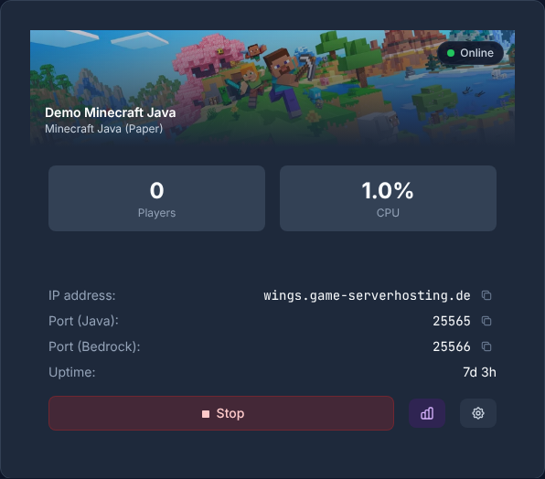 Server tile ready