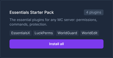 Install plugin