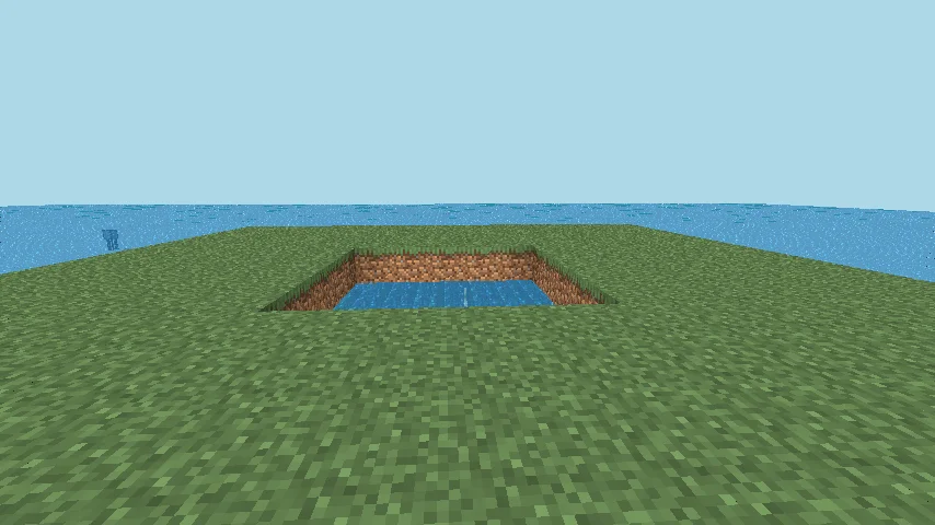 mobGriefing: crater after a Creeper changed the world