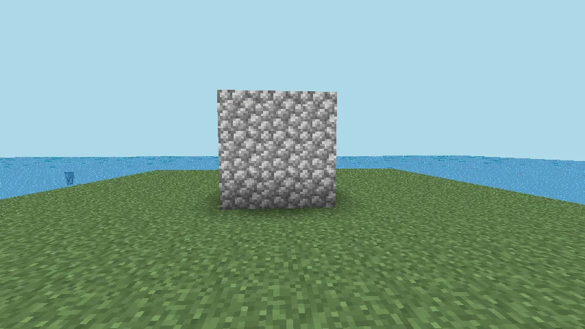 mobGriefing: intact landscape before the explosion